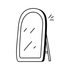 A classic mirror, perfect for makeup or dressing table