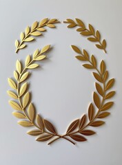 golden laurel wreath