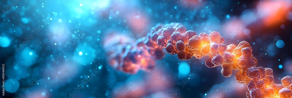Leinwandbilder captivating digital artwork showcasing the intricate and mesmerizing molecular structures within a f