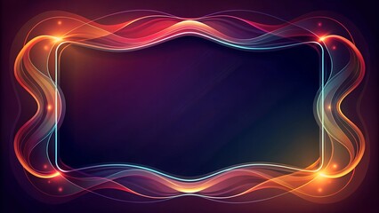 
Elegant Geometric Border Design in Grayscale with Copy Space