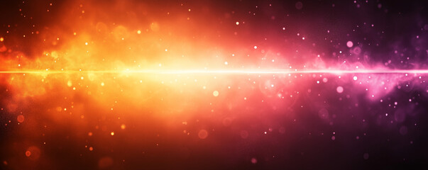 Fototapeta premium Vibrant abstract wallpaper with glowing pink, orange, and red gradient hues, featuring dynamic light flares and sparkling particles. Perfect for futuristic, cosmic, or energy-themed backgrounds.