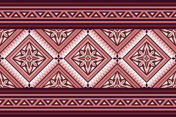 Vintage fabric red pink tone pattern