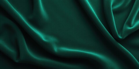Fototapeta premium Soft and luxurious dark green velvet fabric texture with a smooth surface, luxurious fabric, fabric
