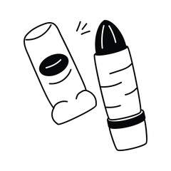 Easy to use icon of lipstick in modern style