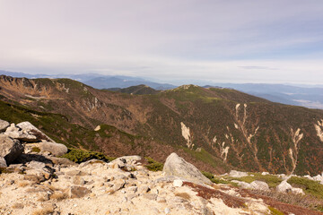 landscape of the mountains