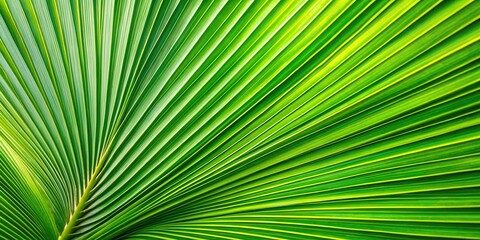 Obraz premium Perfect green palm leaf in background