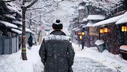 blending elegance and fashion in a winter urban setting