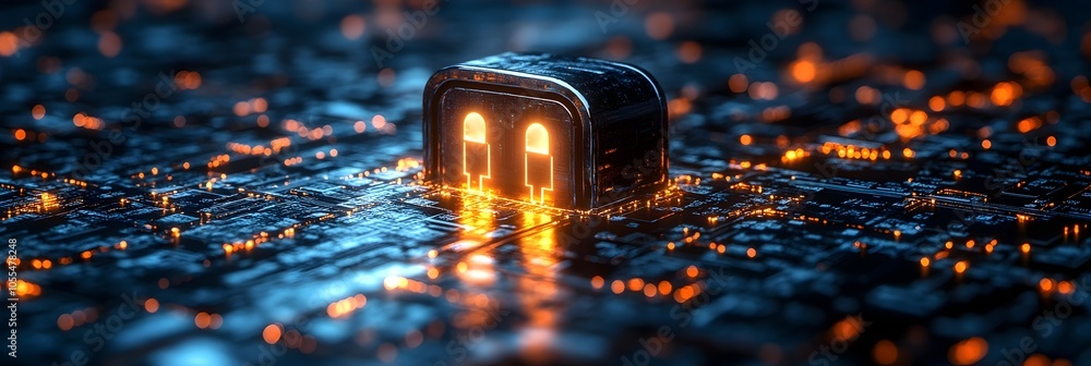 Poster communication industry protected by robust and comprehensive cybersecurity measures,ensuring the sec