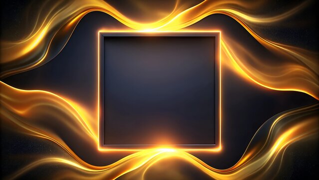 
Elegant Geometric Border Design in Grayscale with Copy Space