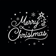 merry christmas greeting card