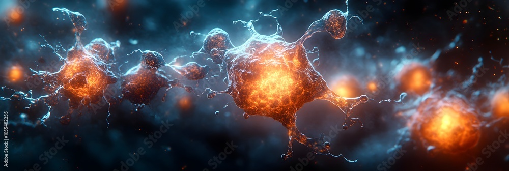Poster cosmic explosion in the depths of the enigmatic universe - depicting a mesmerizing and dynamic scene