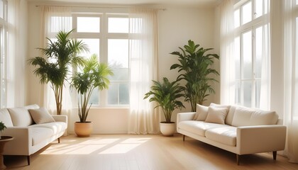 Photo modern style interior room 3d illustration