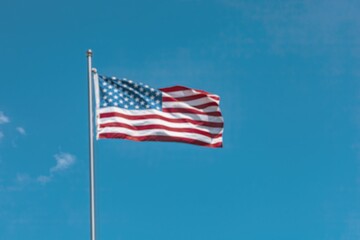 National american flag with stars - USA country