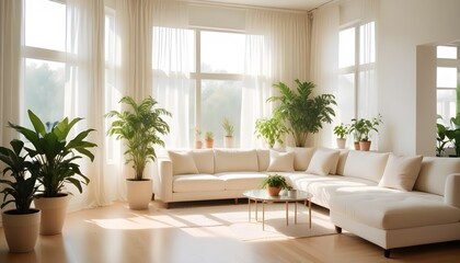 Fototapeta premium Photo modern style interior room 3d illustration