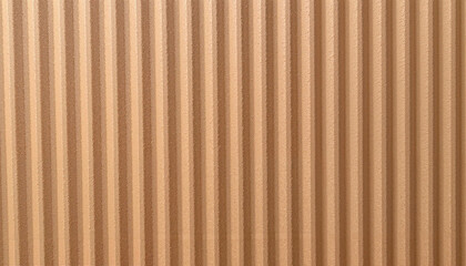 Obraz premium Corrugated Cardboard Texture Background with Vertical Lines