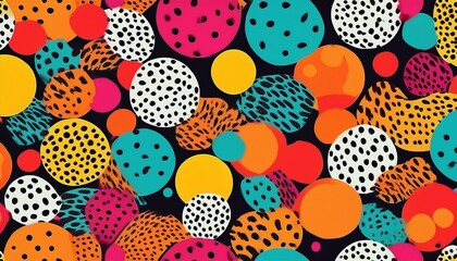 ポルカドットとアニマルプリントの融合A fusion of polka dots and animal print