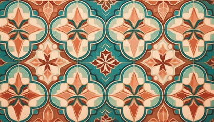 Fototapeta premium モロッコタイルの幾何学Moroccan tile geometry