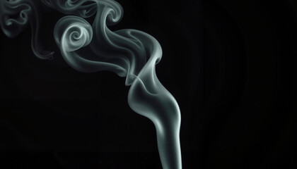 Obraz premium Swirling smoke on dark background