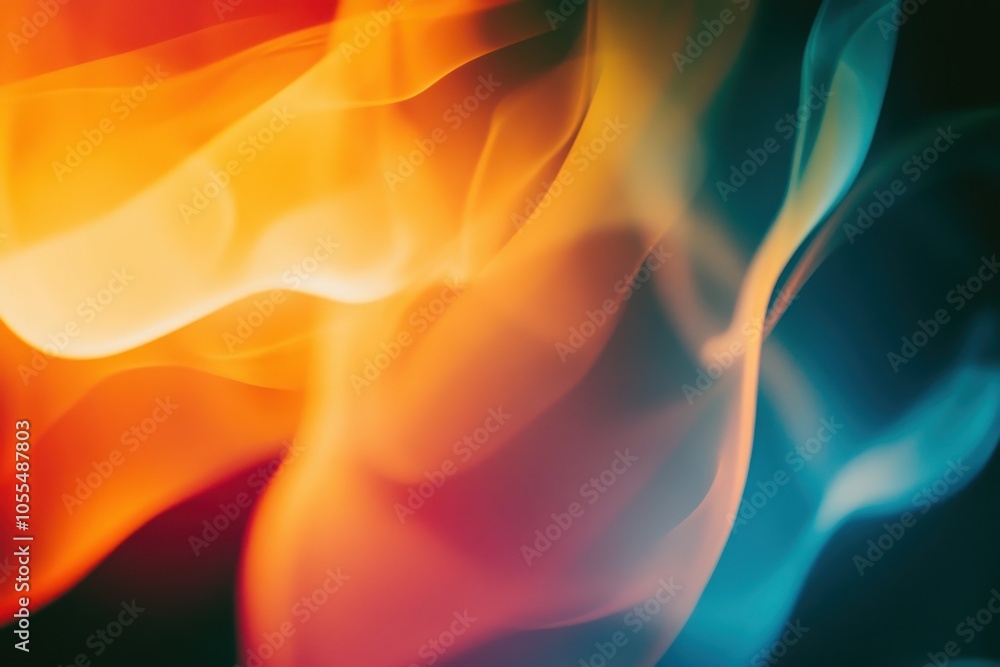Poster fluid dynamics of abstract colorful patterns a visual symphony of movement and emotion