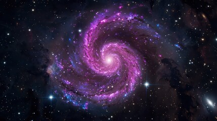 Spiral Galaxy in Deep Space