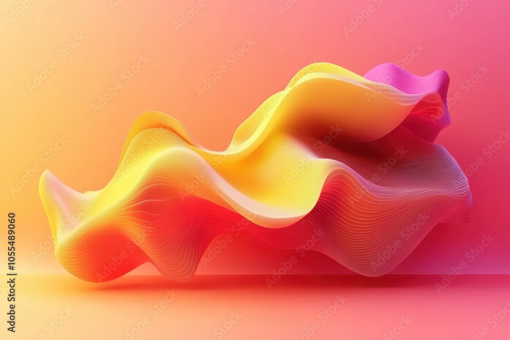 Poster dynamic abstract shapes in fluid motion a colorful exploration of artistry and design