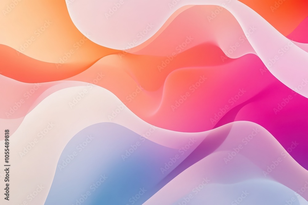 Aufkleber fluid abstract colorful patterns creating a dynamic visual experience of movement and harmony