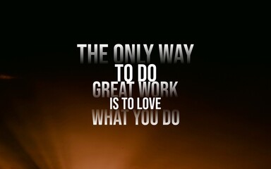 A minimalist, dark-themed background with a bright quote: 