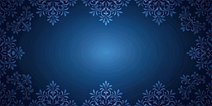 Symmetrical minimalist dark blue background with subtle luxury highlight