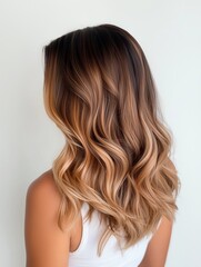 Obraz premium Model with Ombré hair color