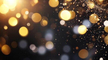  numerous lights on a black background