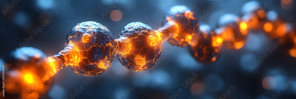 Fototapete Glowing Atomic Sphere - Futuristic Energy Concept Visualizing Innovation and Cutting-Edge Technology. Intricate digital art design with a dynamic.