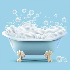 bath with soap