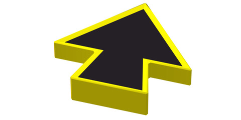 Directional Arrow isolated on a Transparent backgrund