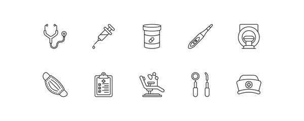 Medical & Healthcare Icons: Illustrating Care, Wellness, and Essential Health Solutions