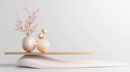 Minimalist Spring Bloom Display