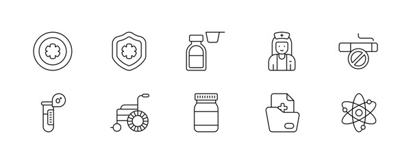 Medical & Healthcare Icons: Illustrating Care, Wellness, and Essential Health Solutions