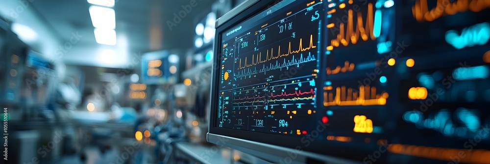 Poster Intelligence Monitoring Real-Time Patient Vital Signs to Detect Medical Anomalies and Improve Healthcare Outcomes. Advanced algorithms and smart sensors enabling early detection of health issues.