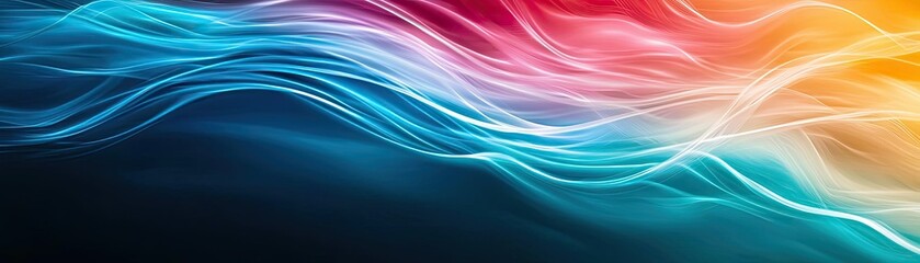 Fototapeta premium Typographic design of Resilience in bold font, abstract energy flowing around, mental strength, dark background