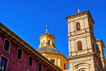 Medieval exterior architecture of the Santo Domingo Church, Murcia, Spain