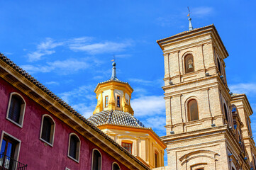 Medieval exterior architecture of the Santo Domingo Church, Murcia, Spain