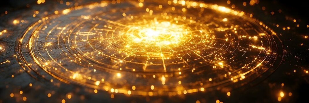 Mystical astrology divination through cosmic energies,celestial symbols,and astrological elements. Metaphysical future prediction and fortune-telling concepts.