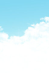 背景素材_青空と雲