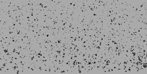 Grey mottled vector pattern. Random particles, spots and dust texture. Dark dirty spotted background for aging effect. Monochrome Grunge texture
