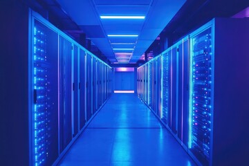 Fototapeta premium Data Center Server Rack