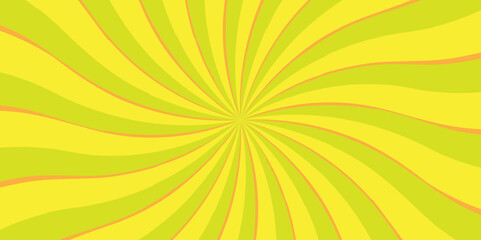 Fototapeta premium Vector sunburst pattern orange and red design. Vintage sunrays illustration swirl grunge backdrop line. sun beam vector banner design and comic burst gradient concept pattern.