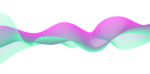 Modern abstract glowing technology Dynamic flowing wave blend wave colorful futuristic sound transparent lines design element background.	
