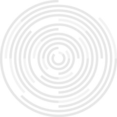 Gray rings on a white background. Geometric figures. Trendy pattern for wallpaper or web design.	