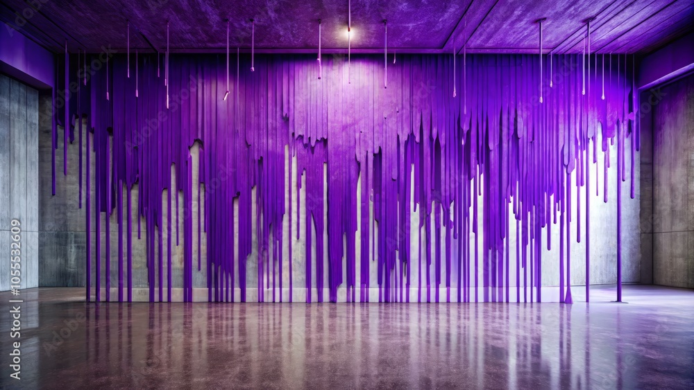 Poster vibrant violet paint drips create a unique abstract backdrop, ideal for modern branding. its artisti