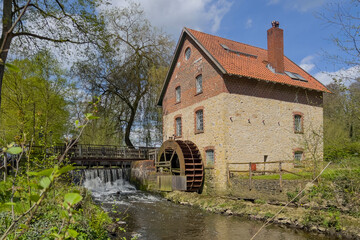 Historische Wassermühle im Nettetal, Osnabrücker Land, Deutschland