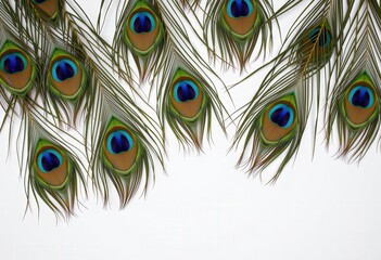 Obraz premium close up of peacock feather